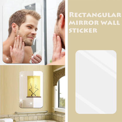 SQUARE MIRROR WALL STICKERS FOR WALL(20*30cm)