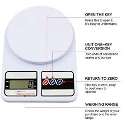 0057 Digital Weighing Scale for Kitchen (10 Kg)