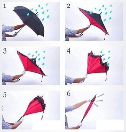 C Handle Reversible umbrella (Colour based on availability)