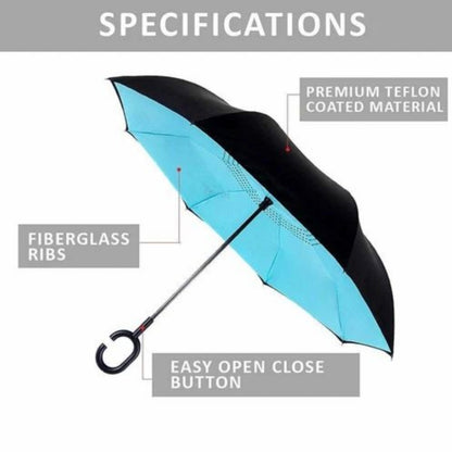 C Handle Reversible umbrella (Colour based on availability)