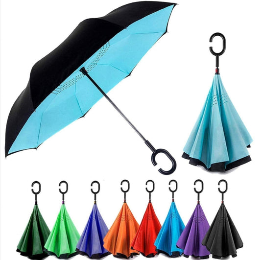 C Handle Reversible umbrella (Colour based on availability)