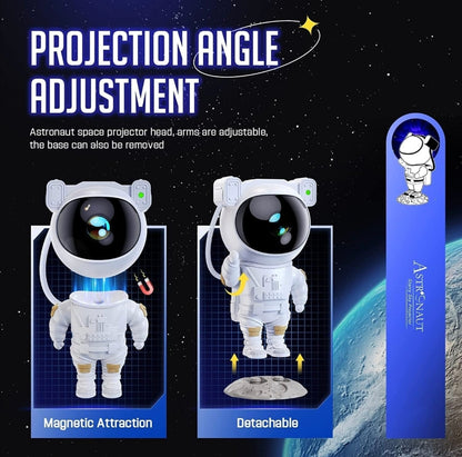 Astronaut Galaxy Light Projector Lamp- | 360° Rotation Star Light with Nebula,Timer and Remote Control | Night Light for Gaming Room,Best Gifts for Kids | Star Lights for Bedroom and Ceiling