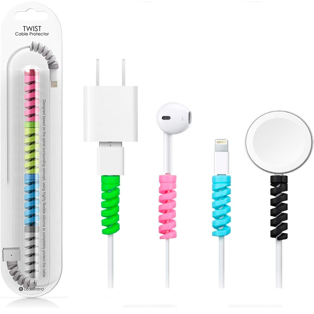 Charger Cable Protector Data Cable Saver Charging Cord Protective Cable Cover Set of 1 (4 Pieces).