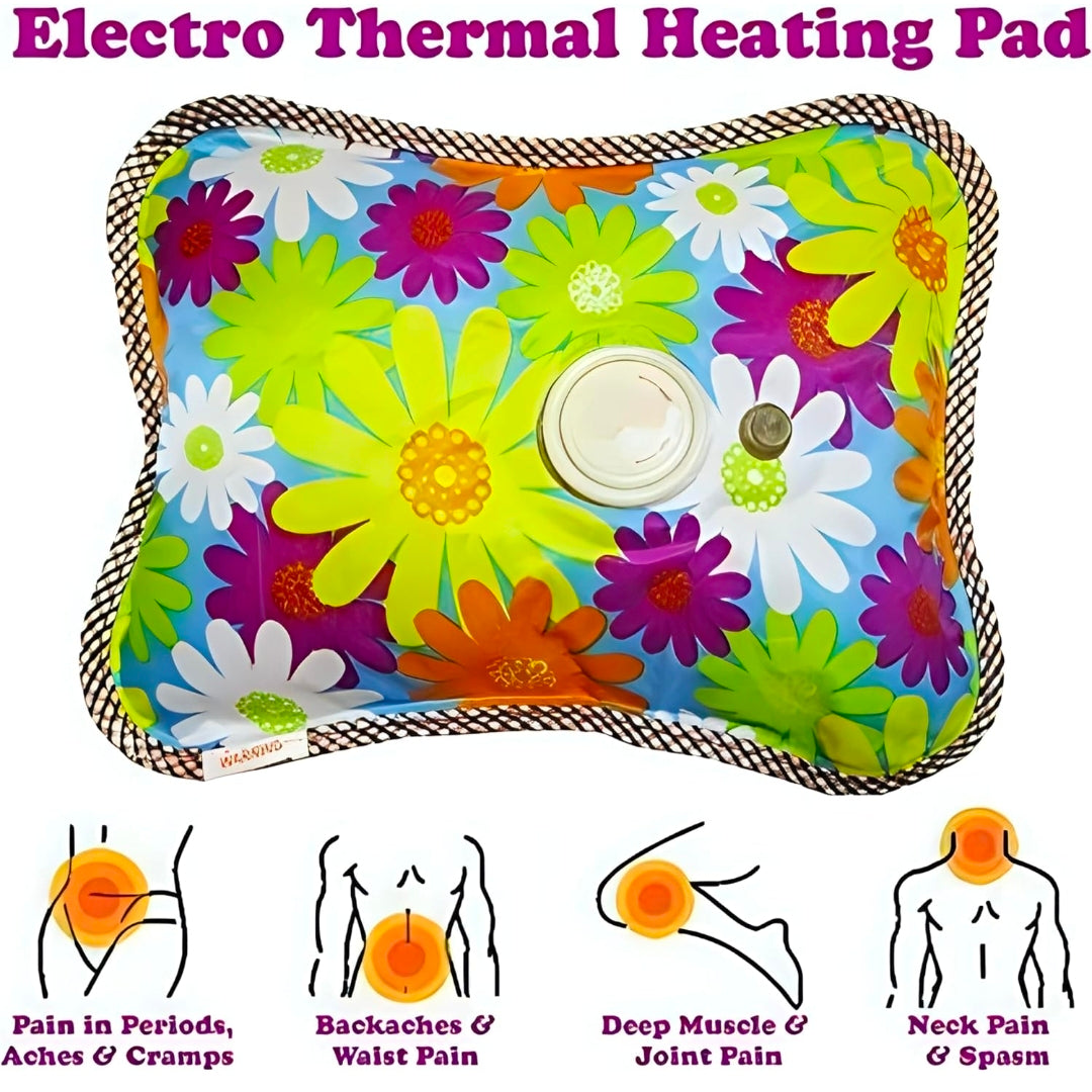 Electric Hot Water Bag For Pain Relief, Heating Pad For Back Pain, Neck Pain, Knee pain (Assorted Color)