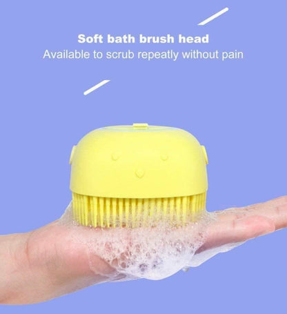 Body Scrubber with Soap Dispenser Bath Brush, Body brush for Bathing, Soft Body Exfoliator, Bath Silicon Body Loofah for Babies, Kids, Women, Men and silicone loofah for bathing