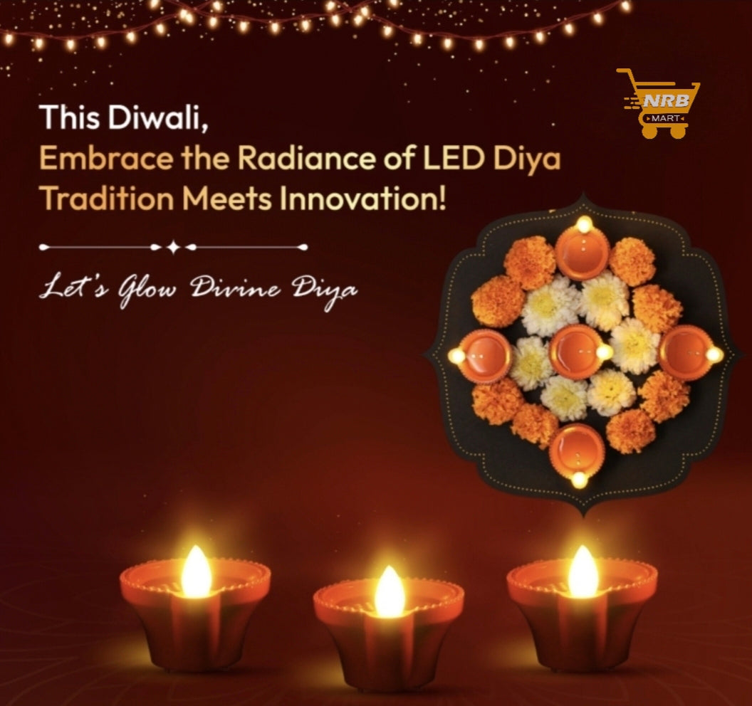 Water Sensor LED Diyas (12 Pcs)