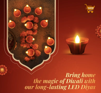 Water Sensor LED Diyas (12 Pcs)