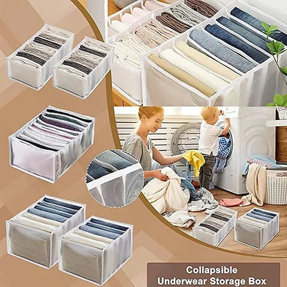 7 GRID FOLDING CLOTHES ORGANIZER FOR WARDROBE