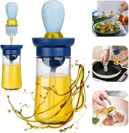 2 in 1 Silicon Dropper measuring oil dispenser bottle