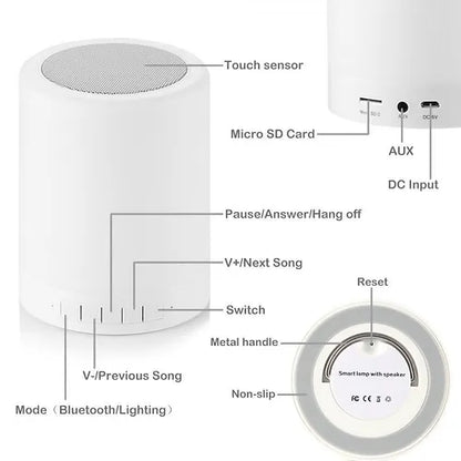 bluetooth touch light speaker