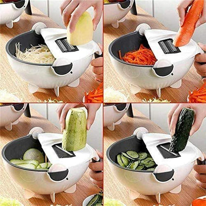 2187 WET BASKET  KITCHEN VEGETABLE FRUIT CUTTER WITH DRAIN BASKET